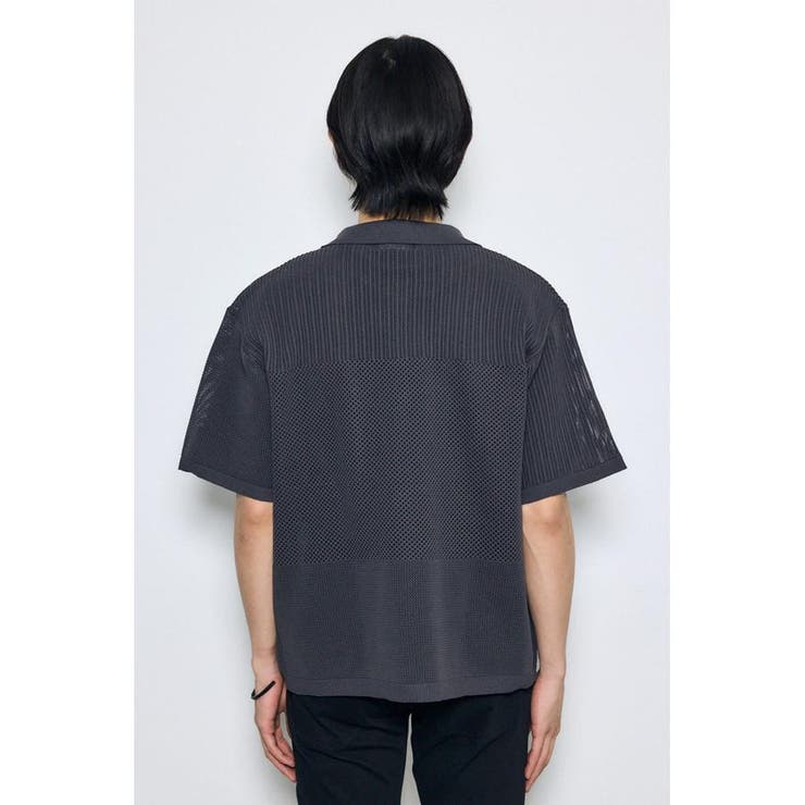 編地切替ニットシャツ | AZUL BY MOUSSY | 詳細画像37 