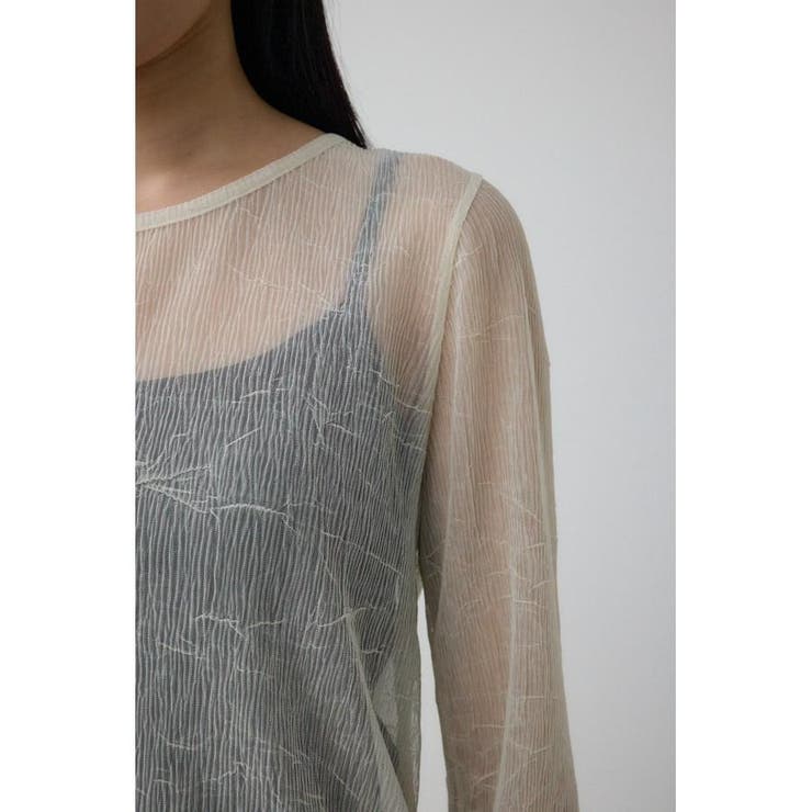 シュリンクチュールトップス | AZUL BY MOUSSY | 詳細画像9 