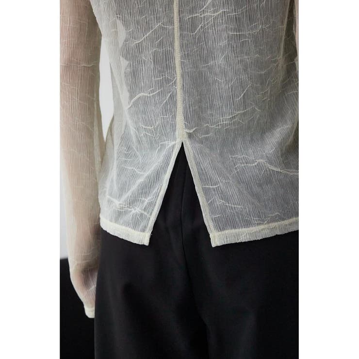 シュリンクチュールトップス | AZUL BY MOUSSY | 詳細画像8 