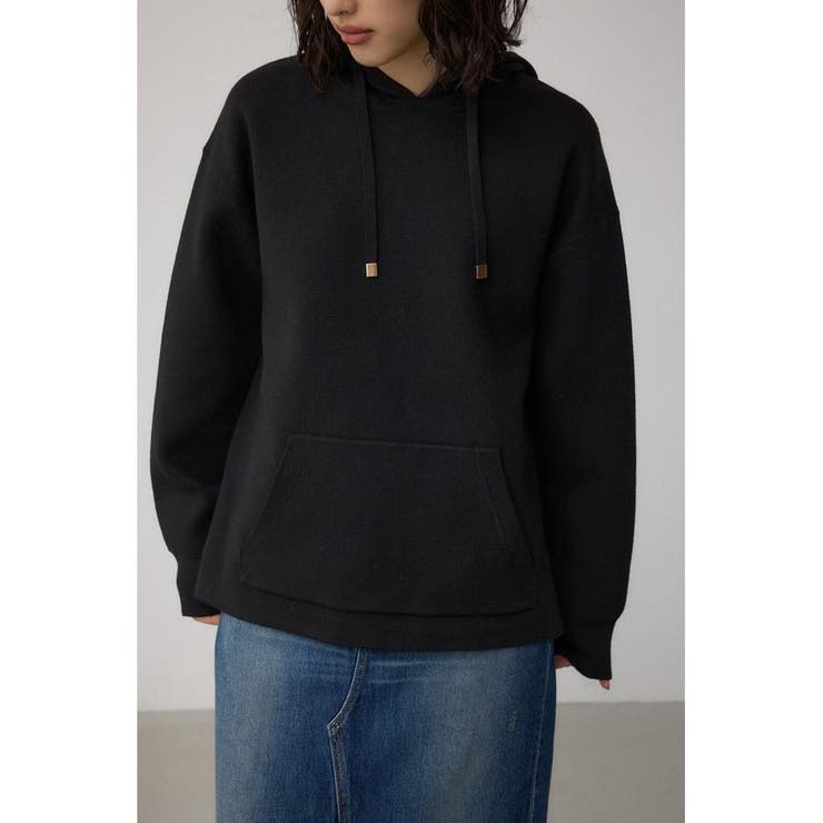 BLK | スウエッターニットパーカー | AZUL BY MOUSSY