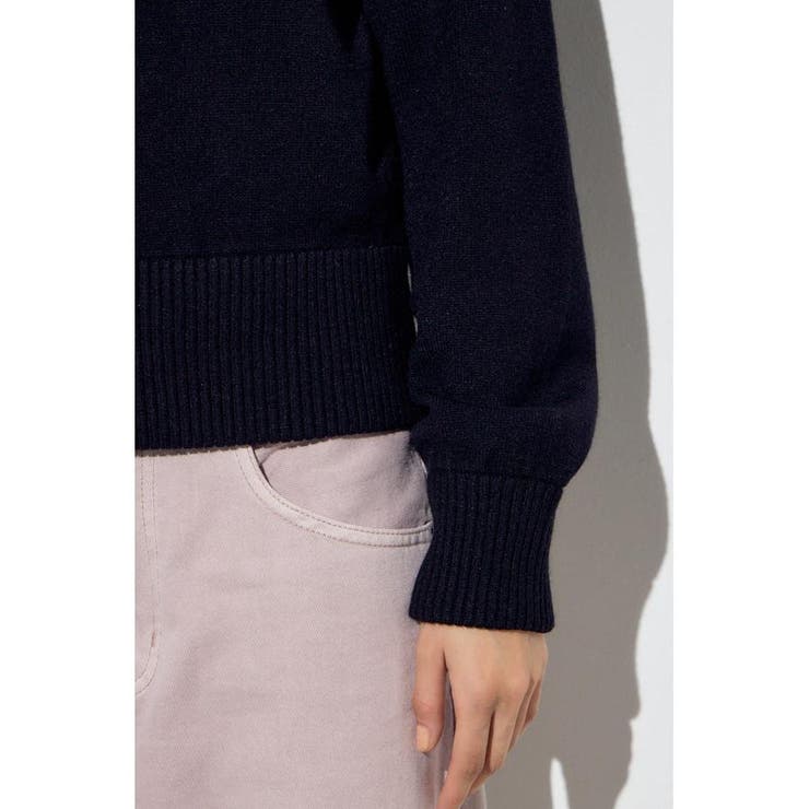 ダブルジップビッグカラーニット | AZUL BY MOUSSY | 詳細画像22 