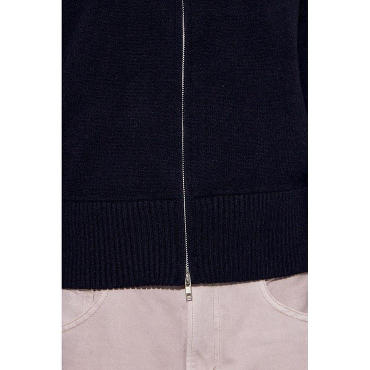 ダブルジップビッグカラーニット | AZUL BY MOUSSY | 詳細画像22 