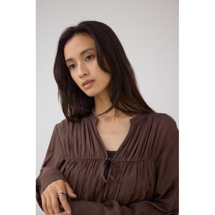 フロントリボン長袖シャツカーディガン | AZUL BY MOUSSY | 詳細画像22 