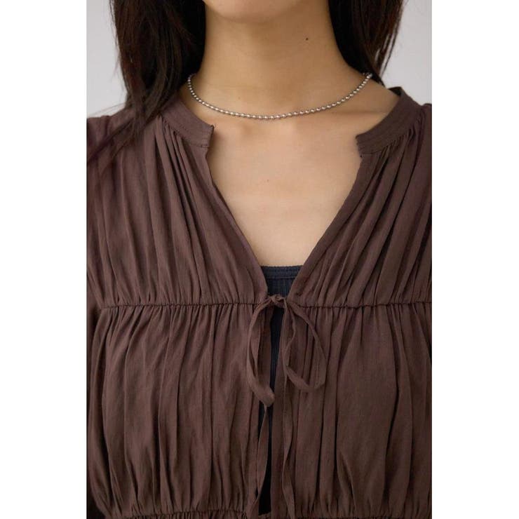 フロントリボン長袖シャツカーディガン | AZUL BY MOUSSY | 詳細画像28 