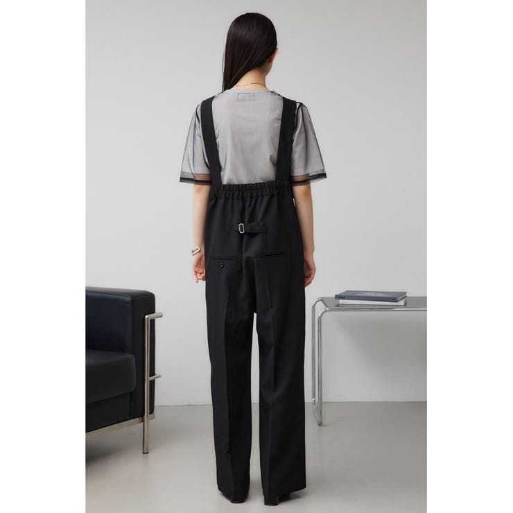 リネンライクワイドハイウエストサロペット | AZUL BY MOUSSY | 詳細画像20 