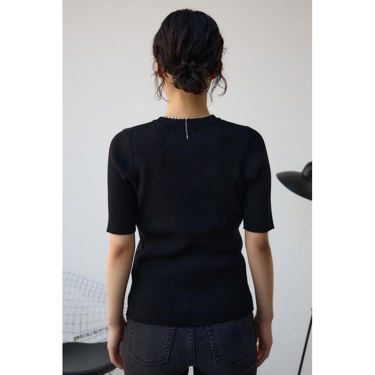 ハーフスリーブクルーネックリブトップス | AZUL BY MOUSSY | 詳細画像39 