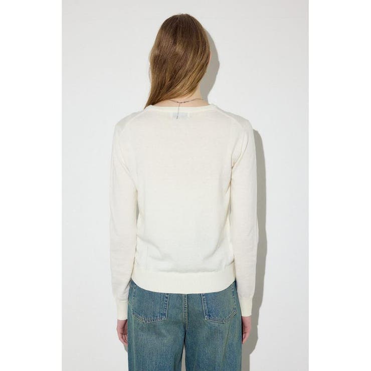 カシミヤミックスクルーネックニット | AZUL BY MOUSSY | 詳細画像7 