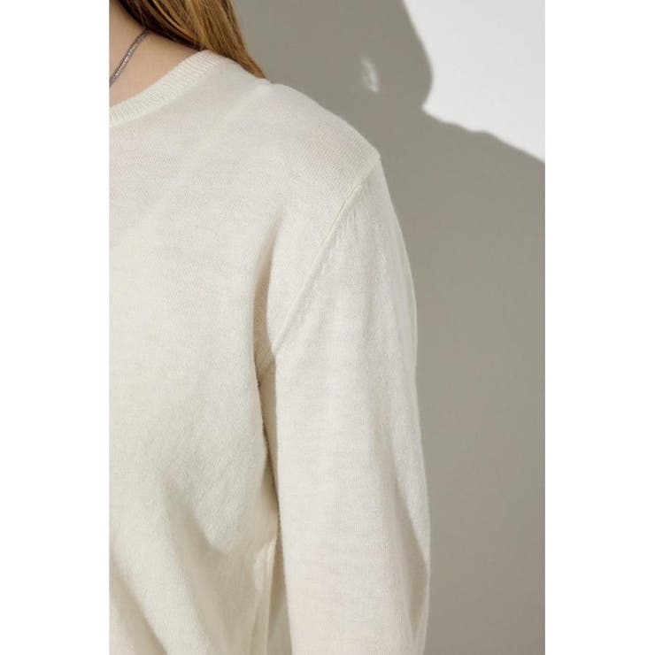 カシミヤミックスクルーネックニット | AZUL BY MOUSSY | 詳細画像9 