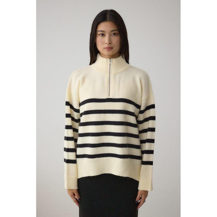 アソートカラーハーフジップニットトップス | AZUL BY MOUSSY | 詳細画像5 