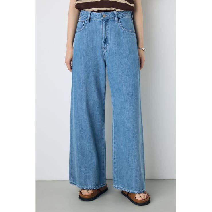 AZUL DENIM 甘撚りバギーパンツ | AZUL BY MOUSSY | 詳細画像2 