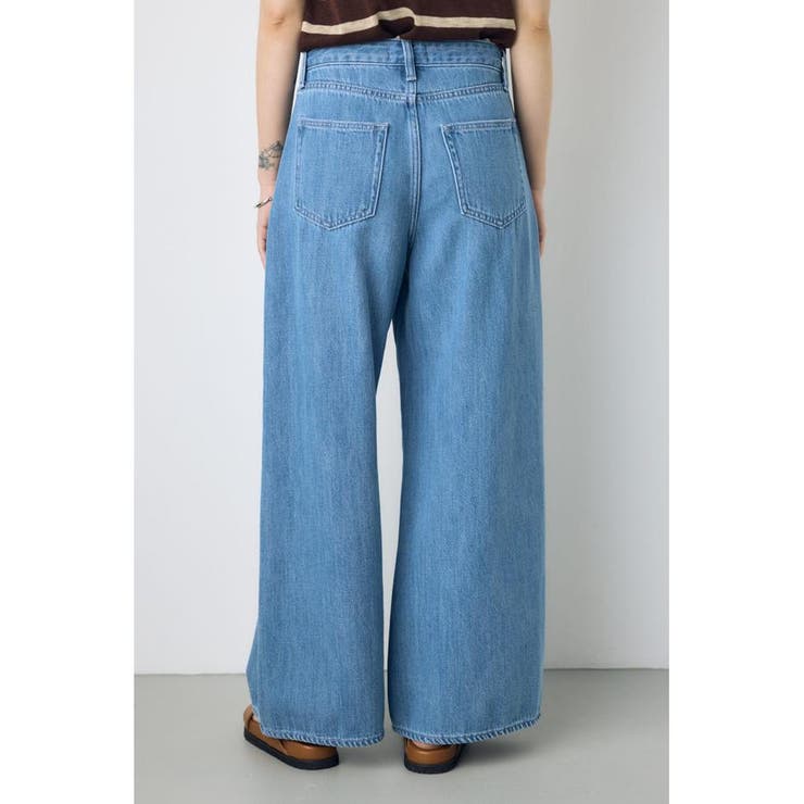 AZUL DENIM 甘撚りバギーパンツ | AZUL BY MOUSSY | 詳細画像4 