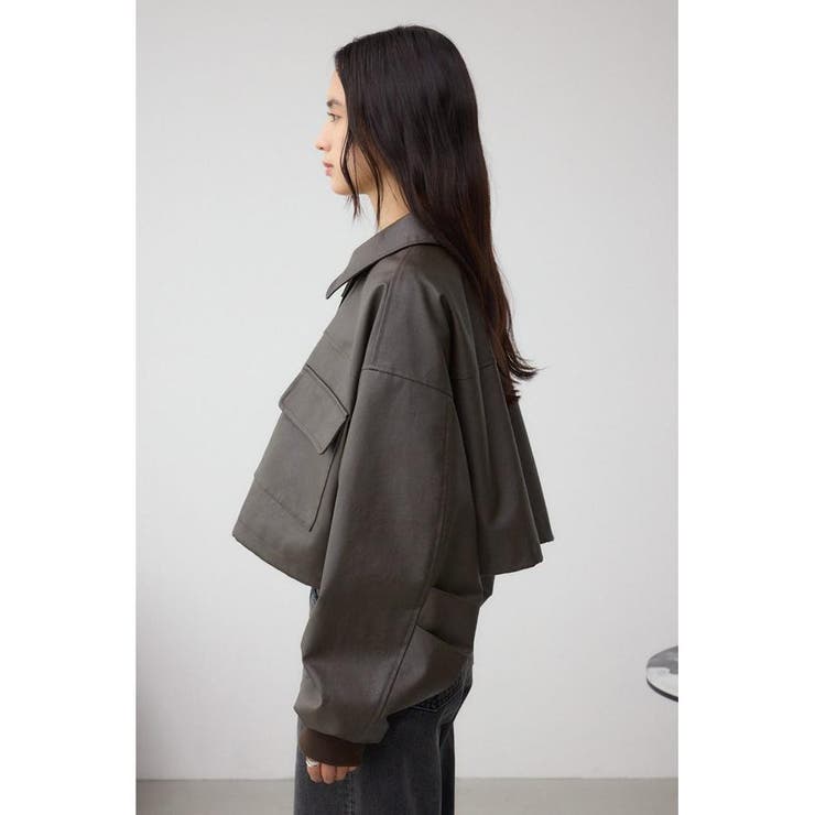フェイクレザーショートブルゾン | AZUL BY MOUSSY | 詳細画像22 