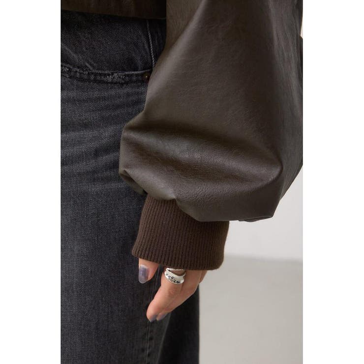 フェイクレザーショートブルゾン | AZUL BY MOUSSY | 詳細画像27 