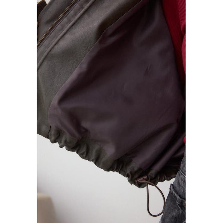 フェイクレザーショートブルゾン | AZUL BY MOUSSY | 詳細画像29 