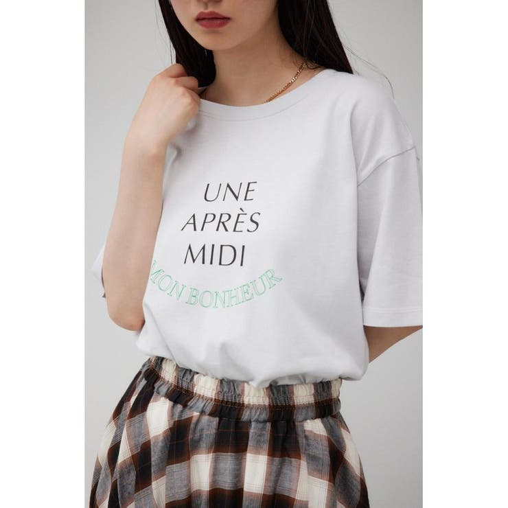 L/GRY1 | ソフトタッチロゴTシャツ | AZUL BY MOUSSY
