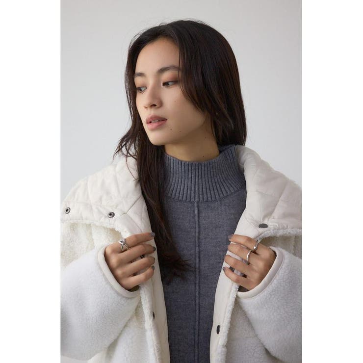 リバーシブルキルティングボアブルゾン | AZUL BY MOUSSY | 詳細画像2 