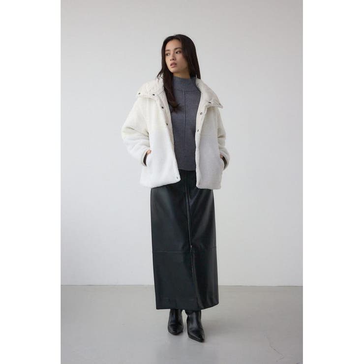 リバーシブルキルティングボアブルゾン | AZUL BY MOUSSY | 詳細画像4 