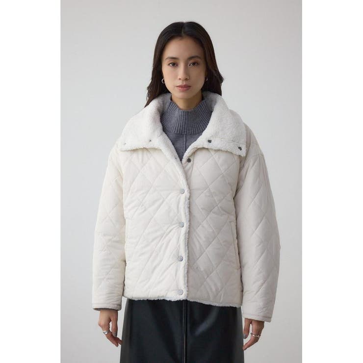 リバーシブルキルティングボアブルゾン | AZUL BY MOUSSY | 詳細画像13 