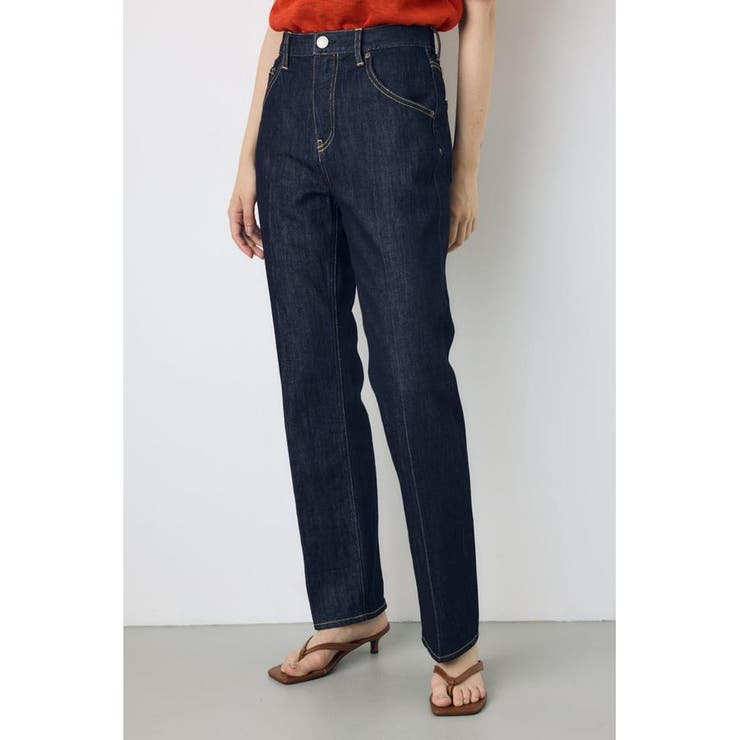 One Wash1 | AZUL DENIM センタープレスストレートデニム | AZUL BY MOUSSY