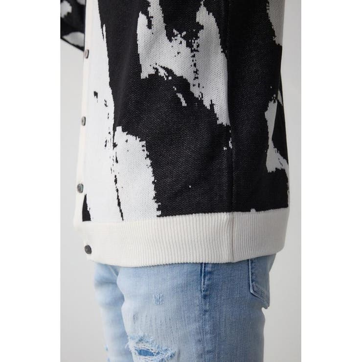 総柄スリムフィットカーディガン | AZUL BY MOUSSY | 詳細画像11 