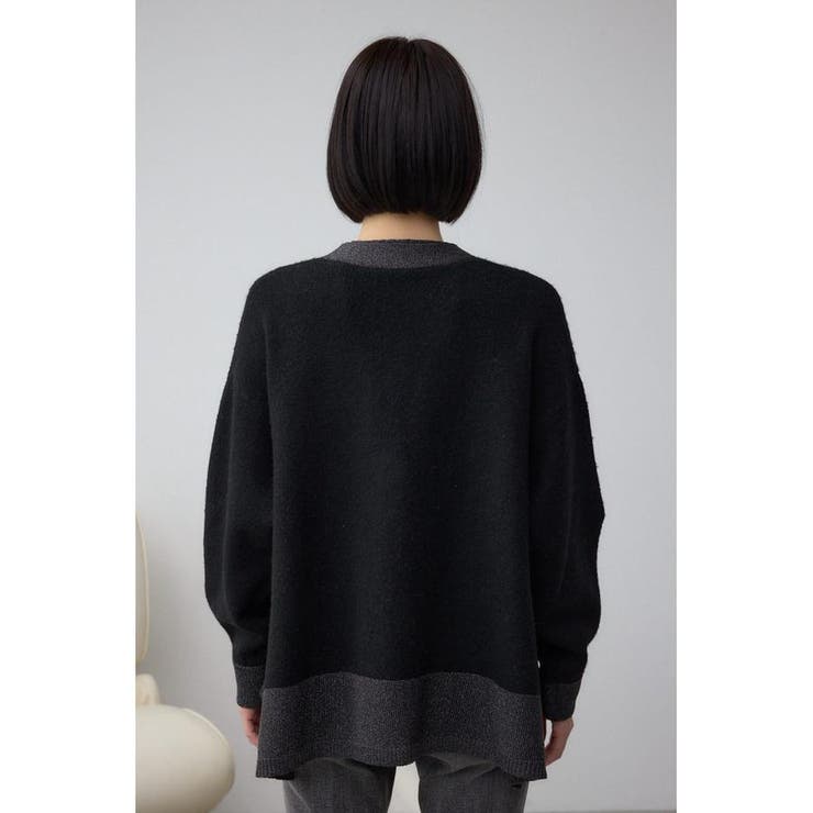 ラメバイカラーニットカーディガン | AZUL BY MOUSSY | 詳細画像18 