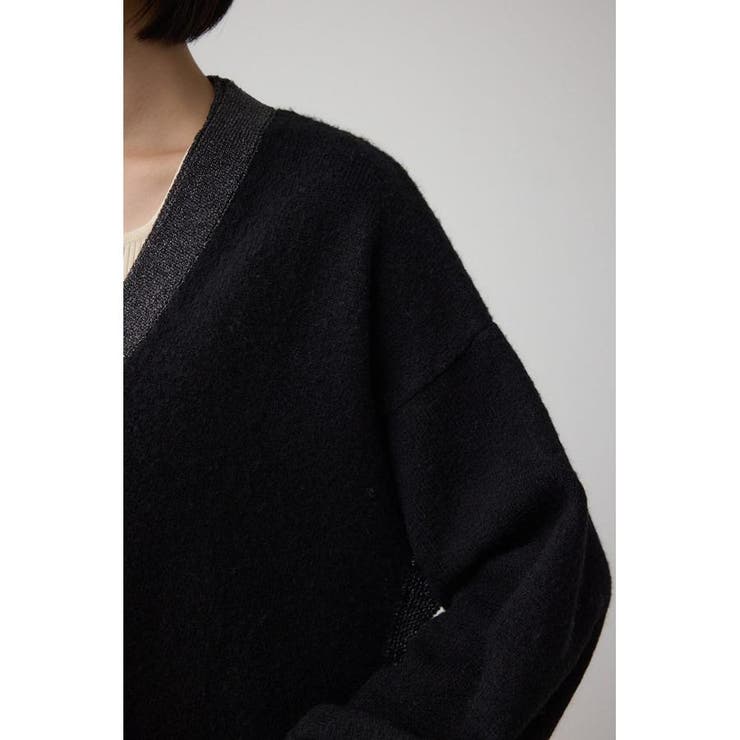 ラメバイカラーニットカーディガン | AZUL BY MOUSSY | 詳細画像20 