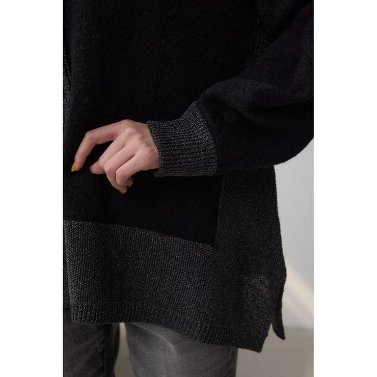 ラメバイカラーニットカーディガン | AZUL BY MOUSSY | 詳細画像22 