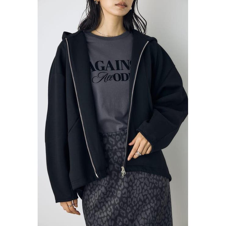 コクーンダブルジップパーカー | AZUL BY MOUSSY | 詳細画像12 