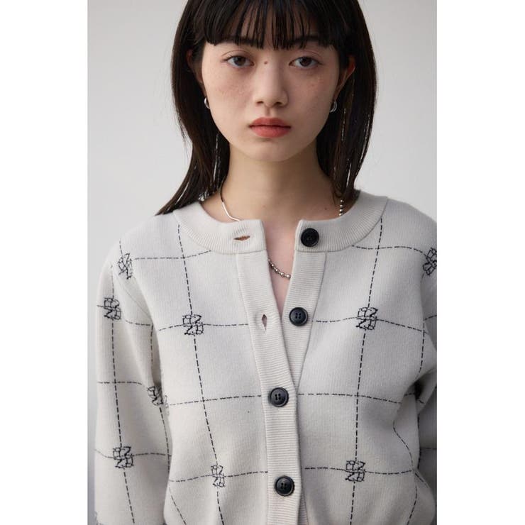2WAYAZジャガードニットカーディガン | AZUL BY MOUSSY | 詳細画像28 