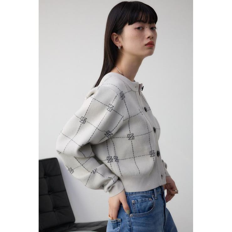 2WAYAZジャガードニットカーディガン | AZUL BY MOUSSY | 詳細画像28 