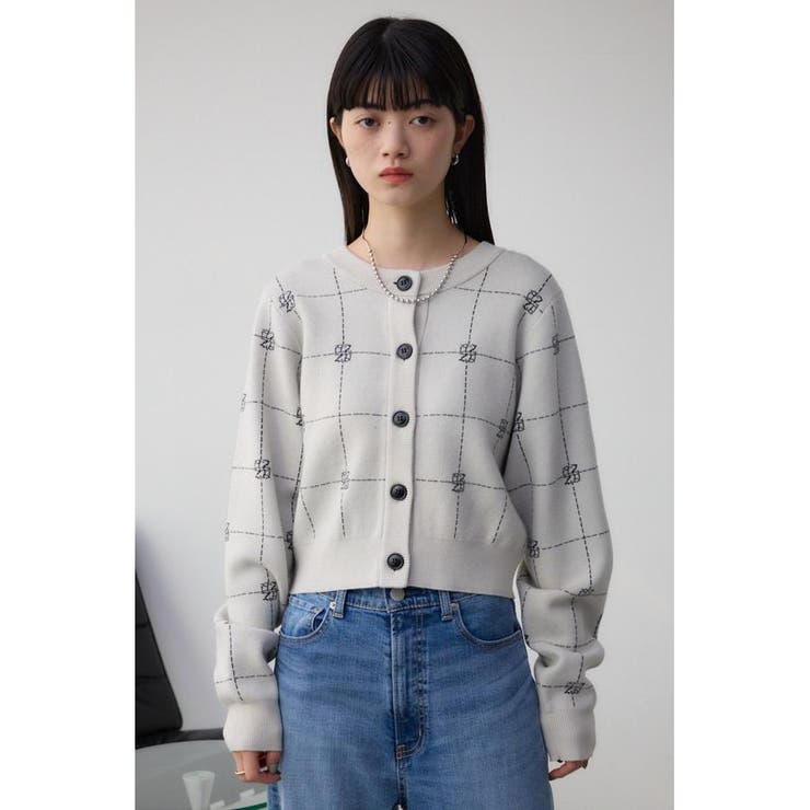 2WAYAZジャガードニットカーディガン | AZUL BY MOUSSY | 詳細画像30 
