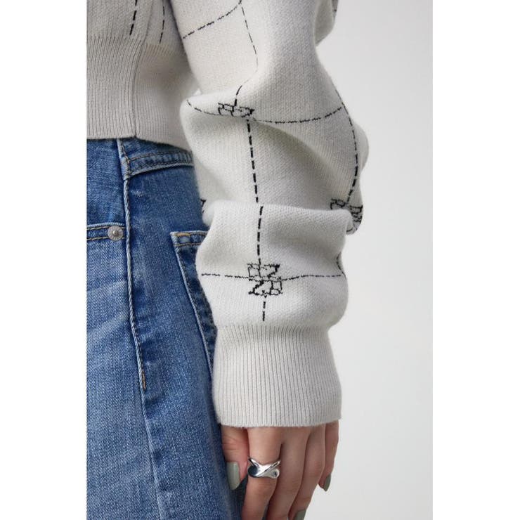 2WAYAZジャガードニットカーディガン | AZUL BY MOUSSY | 詳細画像35 