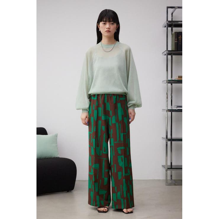 ジオメトリックパターンイージーパンツ | AZUL BY MOUSSY | 詳細画像15 