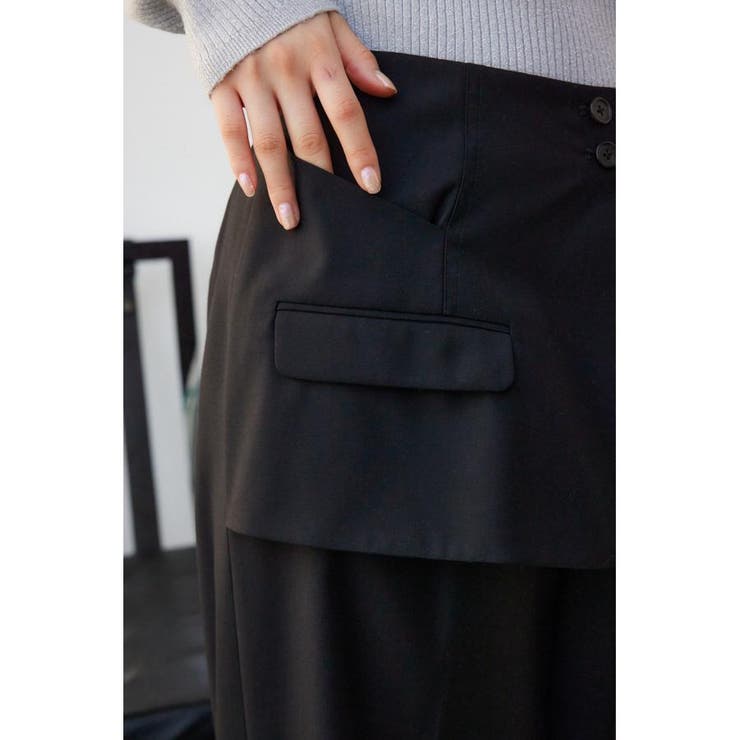 フロントフラップスラックスパンツ | AZUL BY MOUSSY | 詳細画像12 