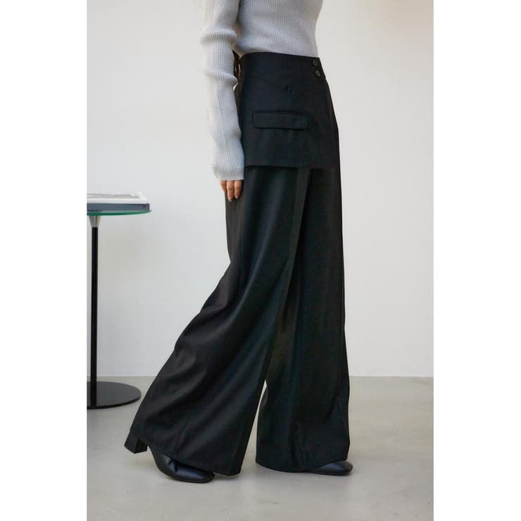 フロントフラップスラックスパンツ | AZUL BY MOUSSY | 詳細画像2 