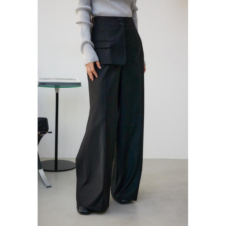 BLK | フロントフラップスラックスパンツ | AZUL BY MOUSSY