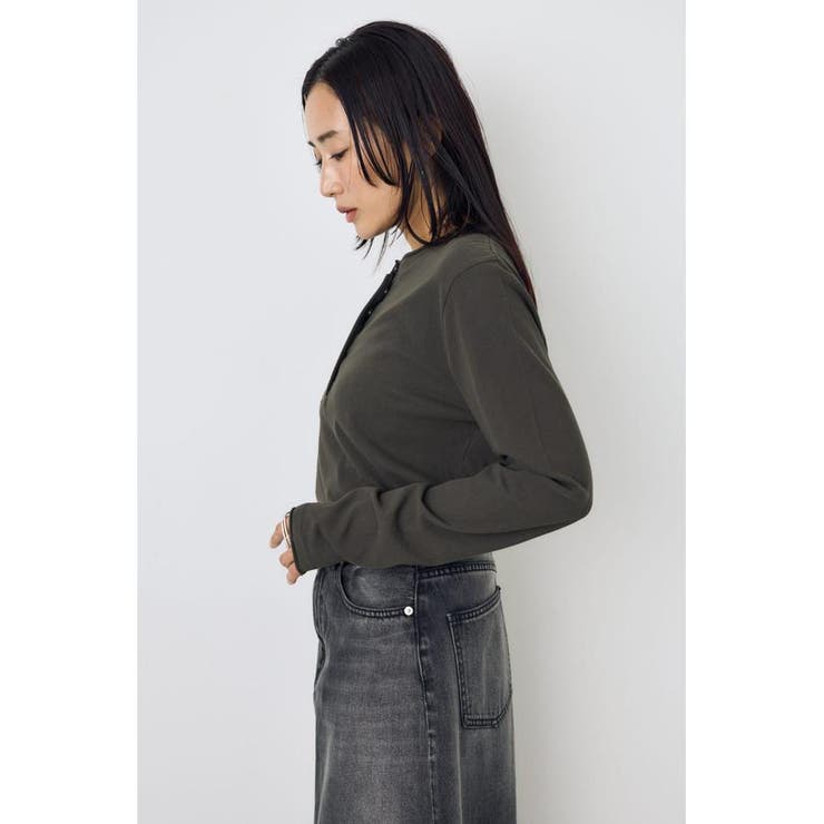 ドライタッチ ヘンリーネックトップス | AZUL BY MOUSSY | 詳細画像11 