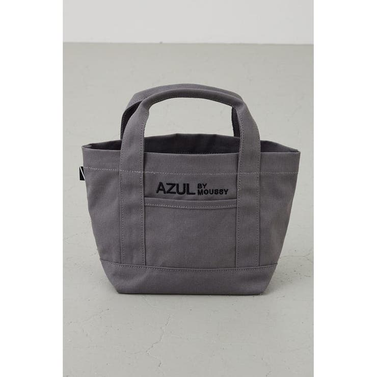 GRY | ロゴ刺繍ミニトートバック | AZUL BY MOUSSY