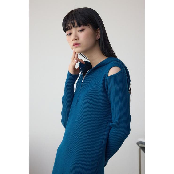 ショルダースリットリブニットワンピース | AZUL BY MOUSSY | 詳細画像13 