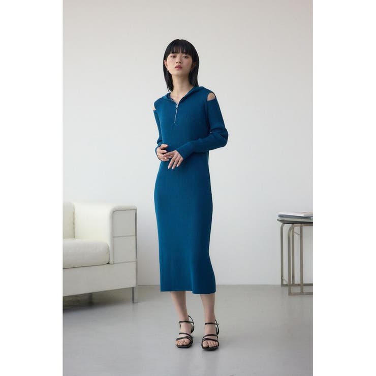 ショルダースリットリブニットワンピース | AZUL BY MOUSSY | 詳細画像15 
