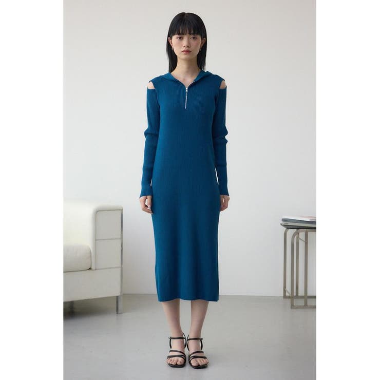 ショルダースリットリブニットワンピース | AZUL BY MOUSSY | 詳細画像16 