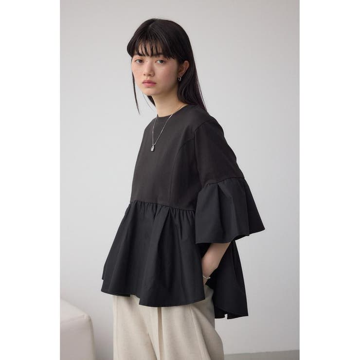 タックスリーブ半袖デザインカットトップス | AZUL BY MOUSSY | 詳細画像11 
