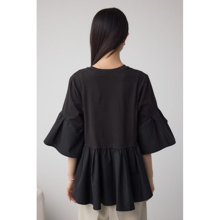 タックスリーブ半袖デザインカットトップス | AZUL BY MOUSSY | 詳細画像15 
