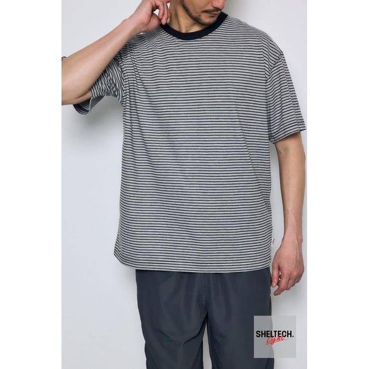 柄GRY5 | SHELTECH Light ベーシックTシャツ | AZUL BY MOUSSY