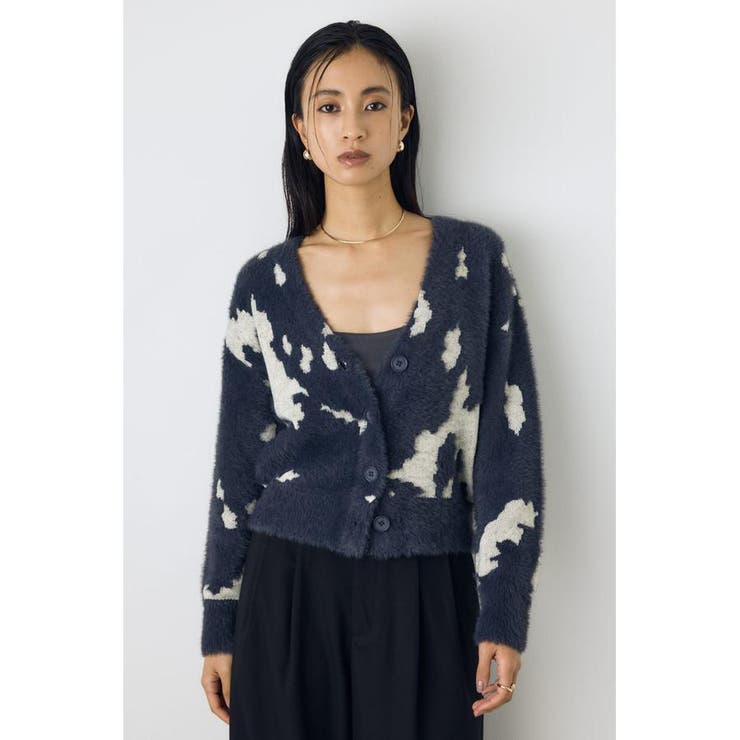柄GRY5 | 柄アソートニットカーディガン | AZUL BY MOUSSY