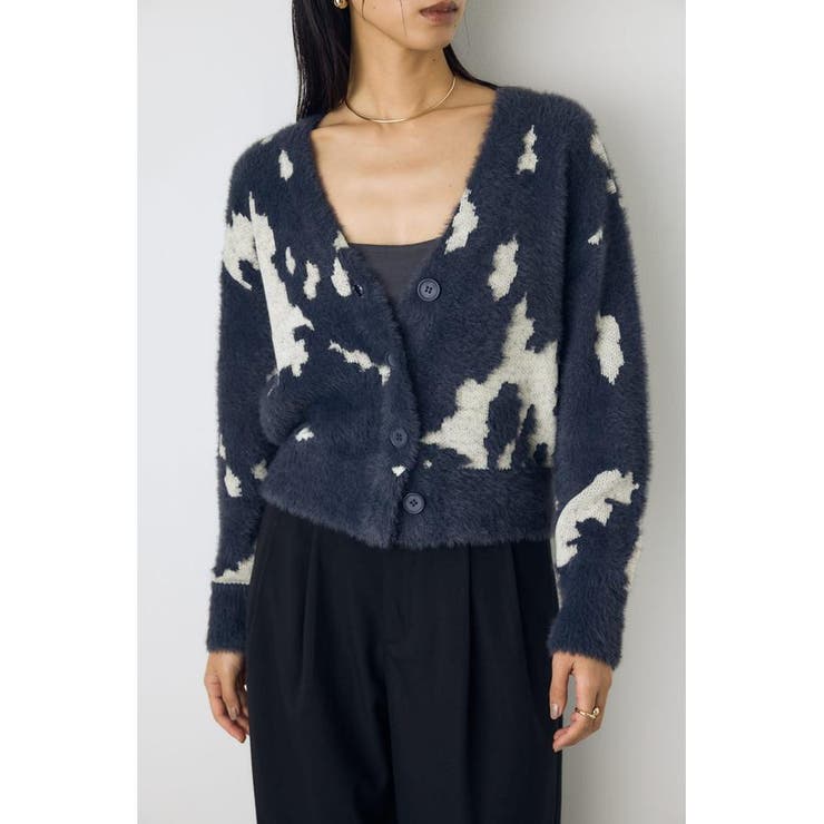 柄アソートニットカーディガン | AZUL BY MOUSSY | 詳細画像25 