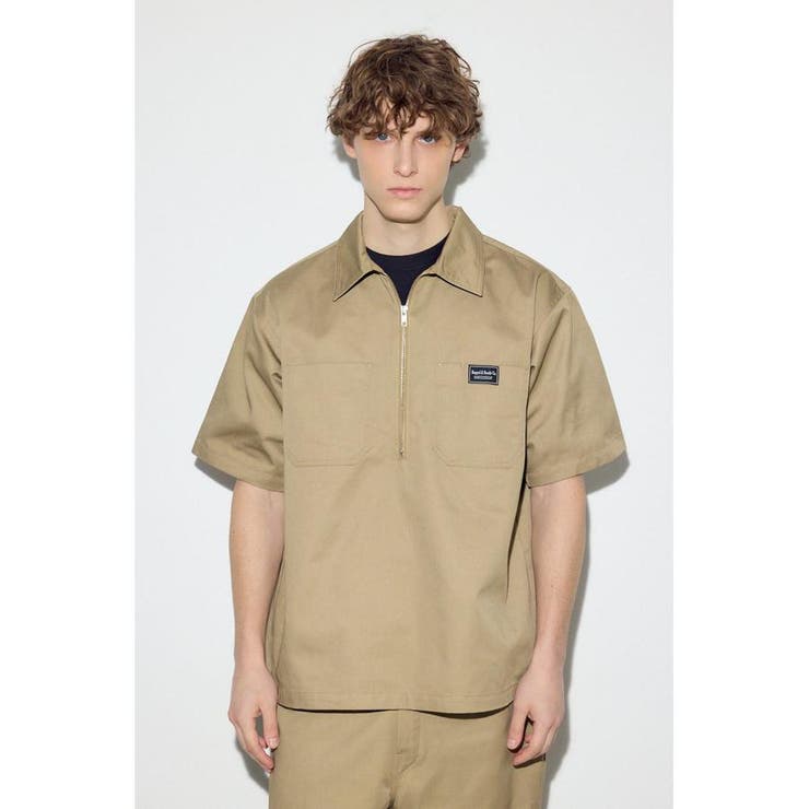 ハーフジップワークシャツ | AZUL BY MOUSSY | 詳細画像16 