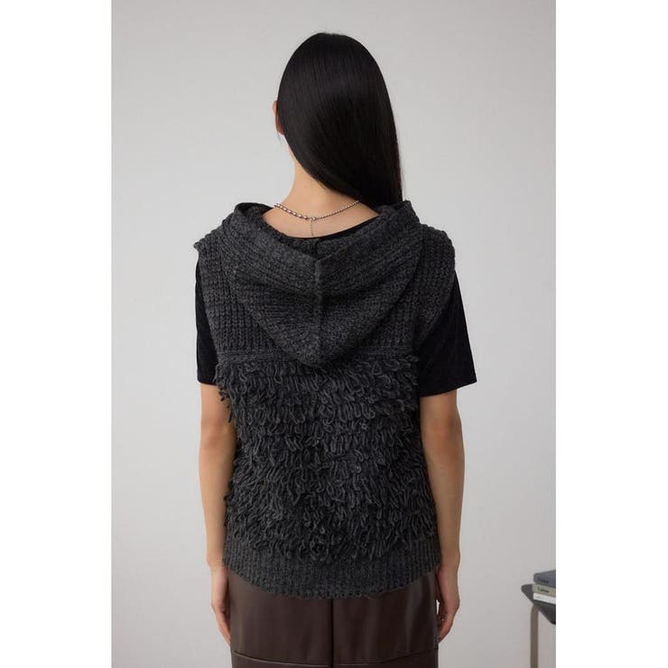 ZIPフーディループニットベスト | AZUL BY MOUSSY | 詳細画像29 