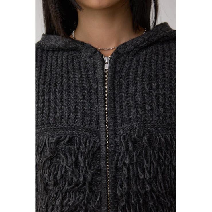 ZIPフーディループニットベスト | AZUL BY MOUSSY | 詳細画像30 