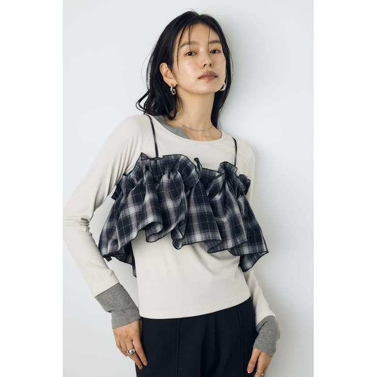 ギャザーフリルキャミソールビスチェ | AZUL BY MOUSSY | 詳細画像9 